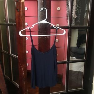 Basic blue tank top